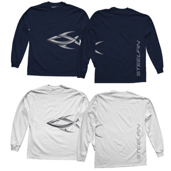 Steelfin Long Sleeve Logo Shirts