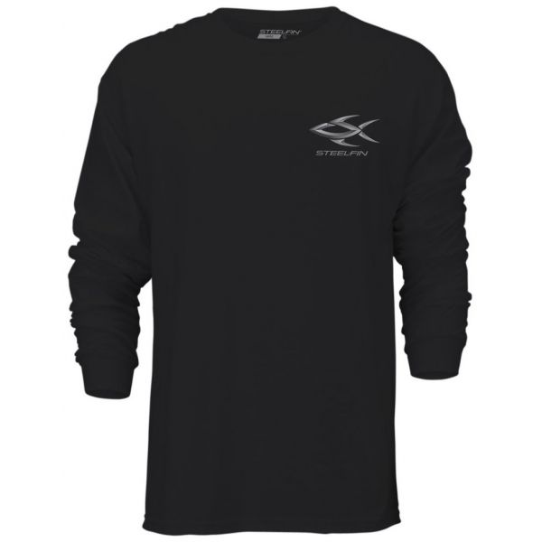 Steelfin Long Sleeve Tuna Shirt - Midnight Black