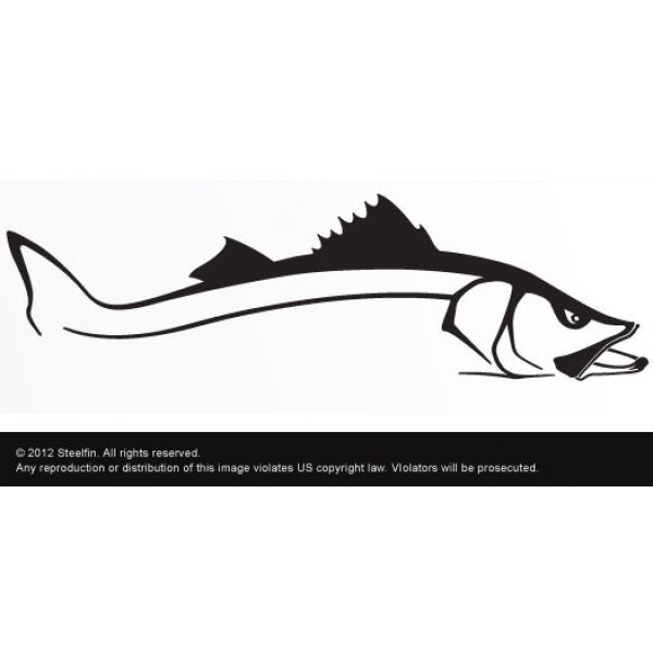 Steelfin Snook Decals Large