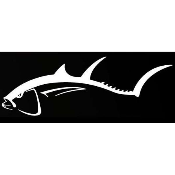 Steelfin Tuna Decals - Large White