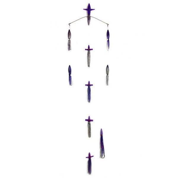 Sterling Tackle 18in Chaos Bar w/ 9in Bulb Squid - Purple/Black