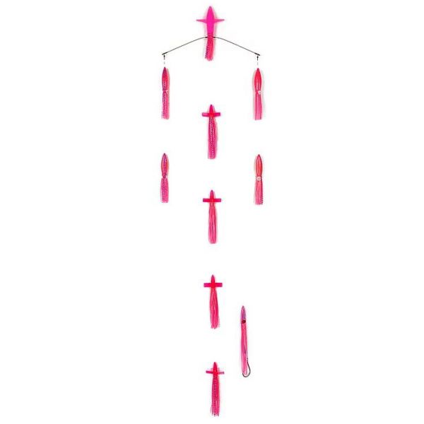 Sterling Tackle 18in Chaos Bar w/ 9in Bulb Squid - Pink Tiger