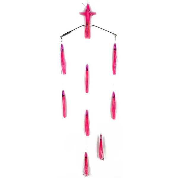 Sterling Tackle 18in Tracker Bar w/ 6in Machines - Port - Pink Tiger