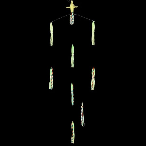 Sterling Tackle 18in Tracker Bar w/ 9in Bulb Squid - Starboard - Glow