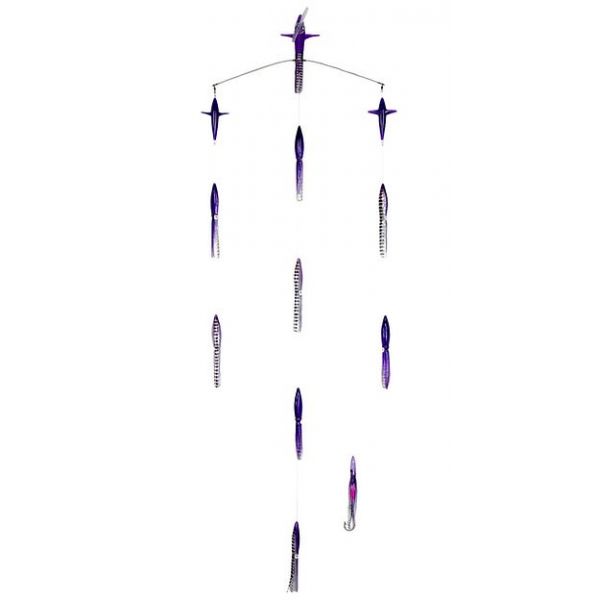 Sterling Tackle 22in Dial Tracker Bar w/ 9in Bulb Squid - Purple/Black