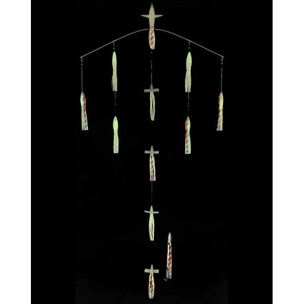 Sterling Tackle 36in Chaos Bar w/ 9in Bulb Squid - Glow