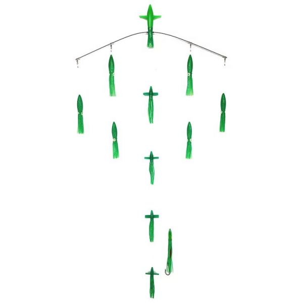 Sterling Tackle 36in Chaos Bar w/ 9in Bulb Squid - Green