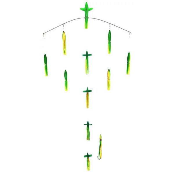 Sterling Tackle 36in Chaos Bar w/ 9in Bulb Squid - Zucchini