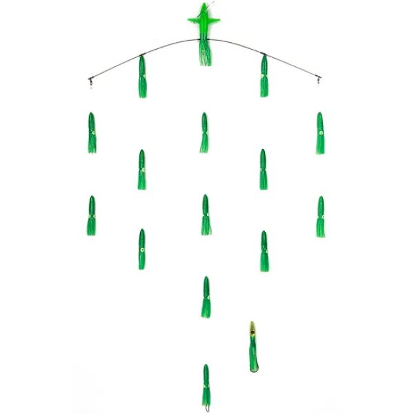 Sterling Tackle 36in Tracker Bar w/ 6in Bulb Squid - Port - Green