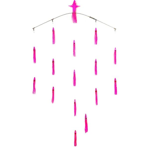 Sterling Tackle 36in Tracker Bar w/ 6in Machines - Port - Pink Tiger