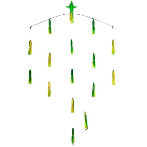 Sterling Tackle 36in Tracker Bar w/ 6in Bulb Squid - Port - Zucchini