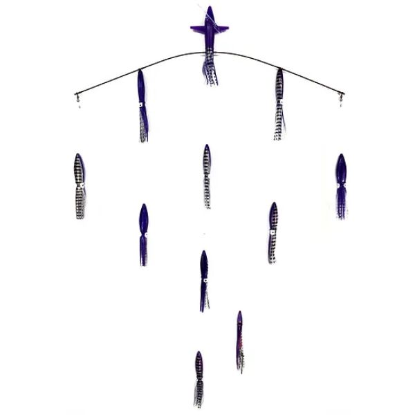 Sterling Tackle 36in Tracker Bar - 9in Squid - Port - Purple/Black