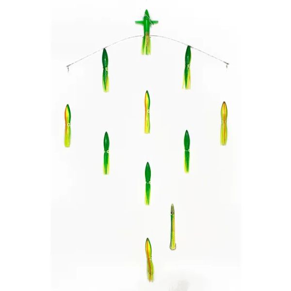 Sterling Tackle 36in Tracker Bar w/ 9in Bulb Squid - Port - Zucchini