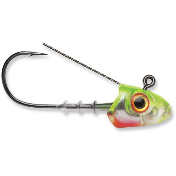 Storm 360GT Seachbait Weedless Jig Heads - 1/4oz - Chartreuse Ice