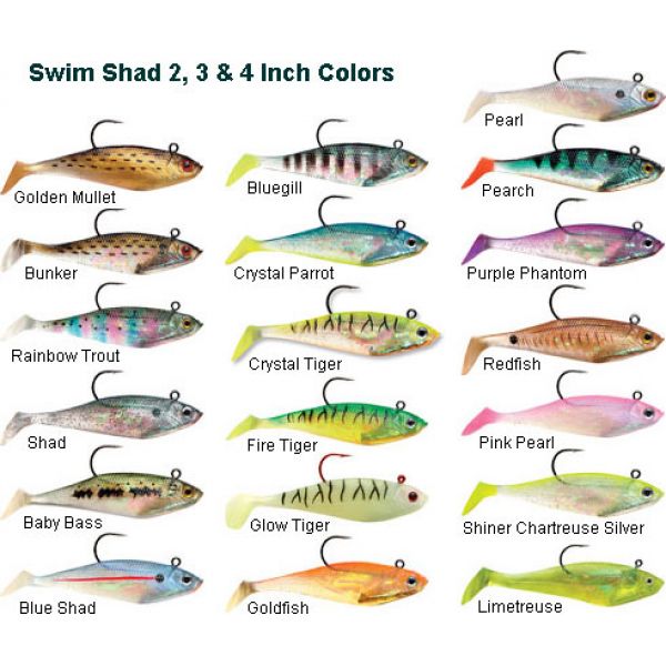 Storm WSS02 WildEye Swim Shad 2 Inch 3 Pack