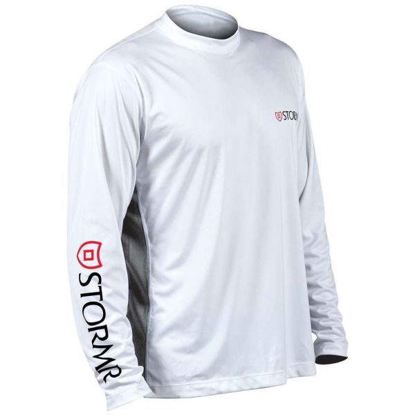 Stormr RW215M-00 Men's UV Shield Long Sleeve Shirt White Medium