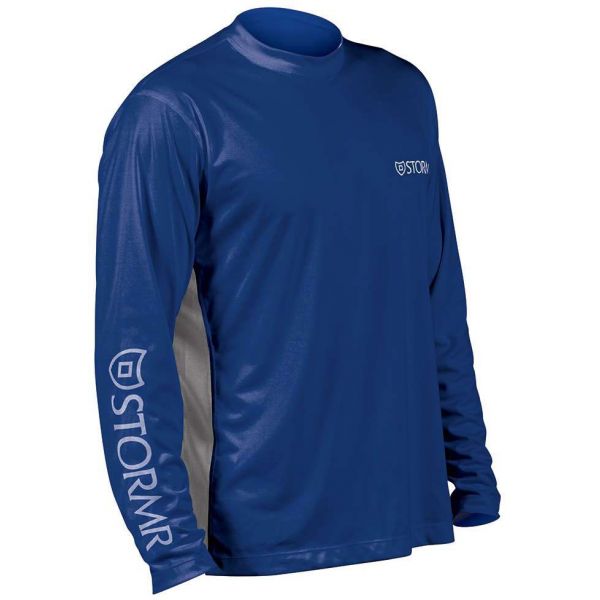 Stormr RW215M-44 Men's UV Shield Long Sleeve Shirt Blue Large