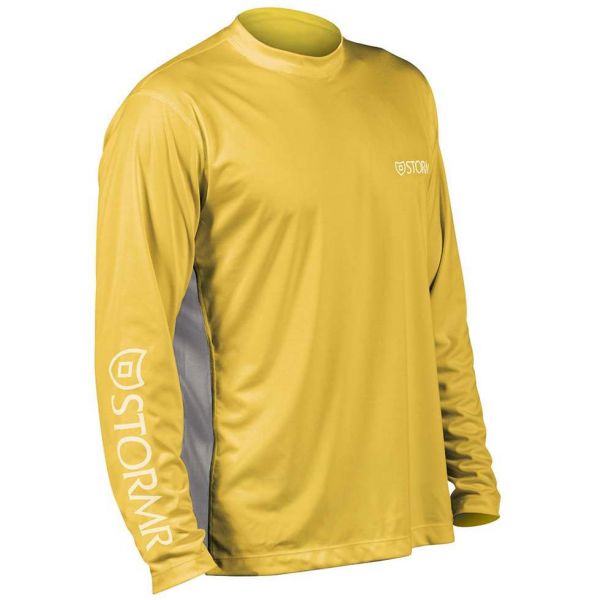 Stormr RW215M-63 Men's UV Shield Long Sleeve Shirt Yellow Small