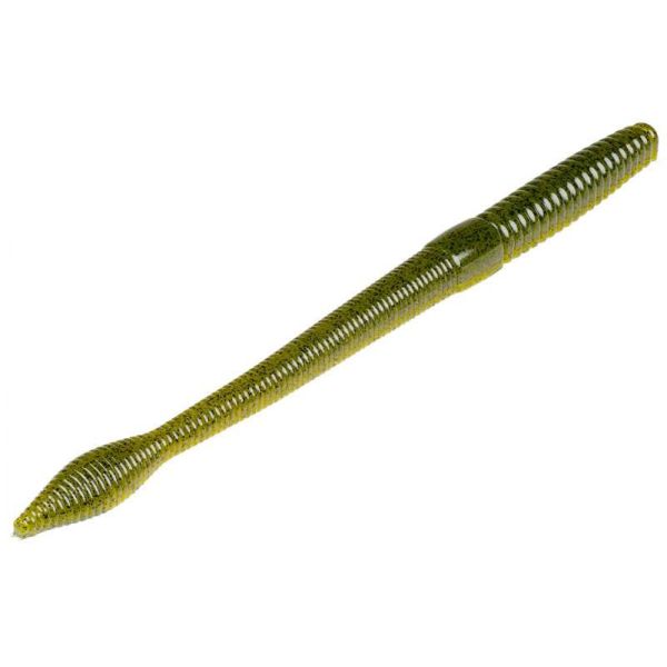 Strike King Bull Worm - 8in Green Pumpkin