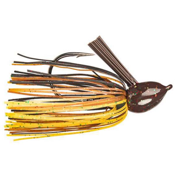 Strike King Hack Attack Flipping Jig - Black Brown Amber - 1/2oz