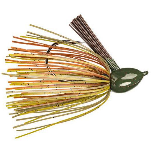 Strike King Hack Attack Flipping Jig - Green Pumpkin Craw - 3/4oz