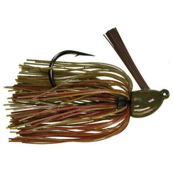 Strike King Hack Attack Heavy Cover Jig - Green Pumpkin Craw - 1oz