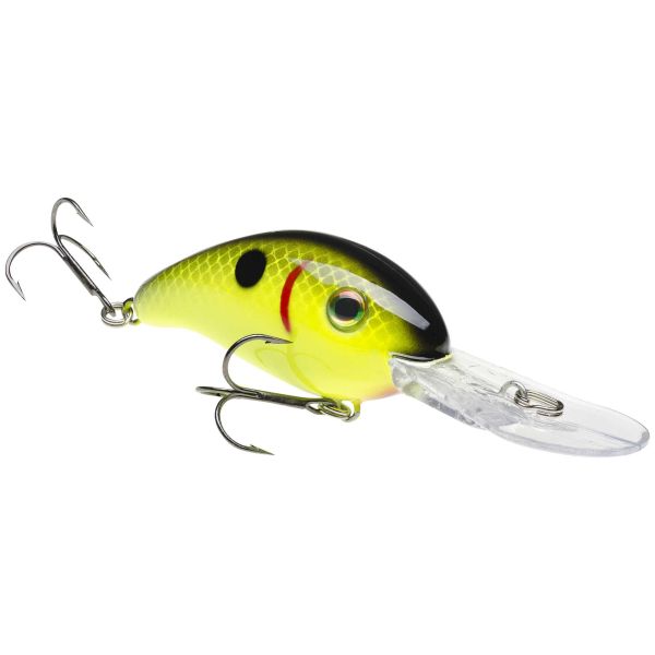 Strike King Pro Model 3XD Crankbait - Black Back Chartreuse