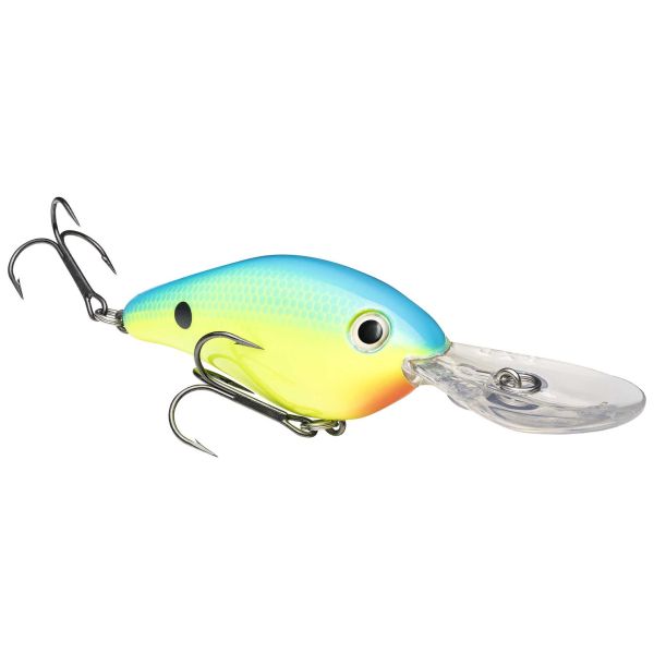 Strike King Pro Model 8XD Crankbait - Powder Blue Back Chartreuse