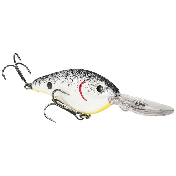 Strike King Pro Model 8XD Crankbait - Pearl/Blk Splatter w/Chrt Belly