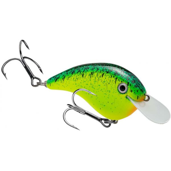 Strike King Chick Magnet Flat Sided Crankbait - Black Splatterback