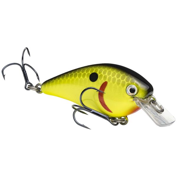 Strike King KVD 1.0 Squarebill Crankbait - Black Back Chartreuse