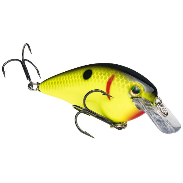 Strike King KVD 1.5 Squarebill Crankbait - Black Back Chartreuse