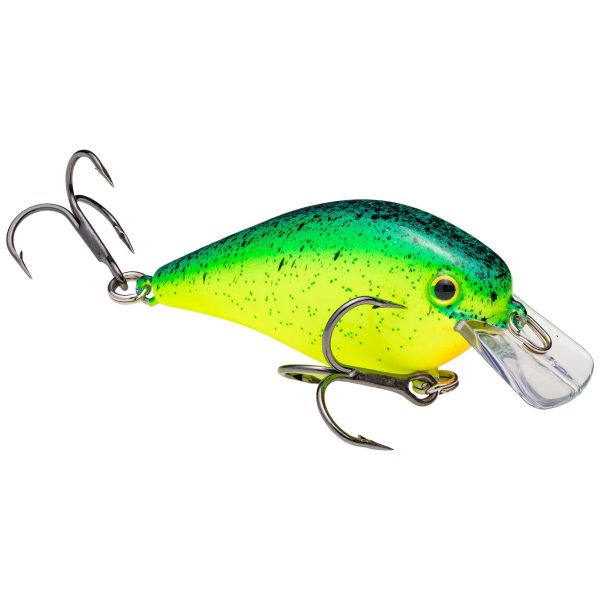 Strike King KVD 1.0 Squarebill Crankbait - Chart Blue Black Splatter