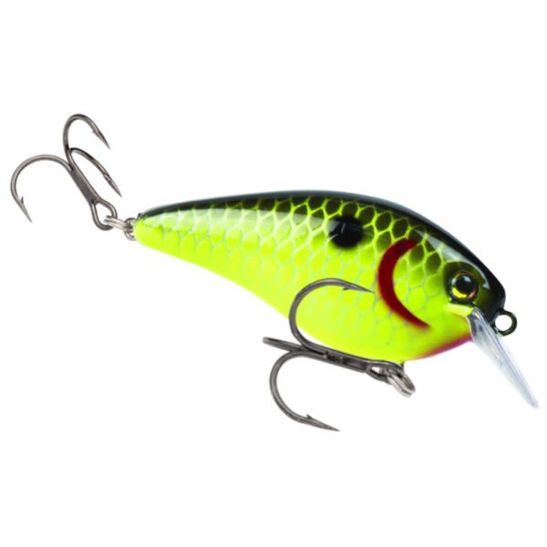 Strike King KVD 1.5 Squarebill Crankbait - HD Black Back Chartreuse