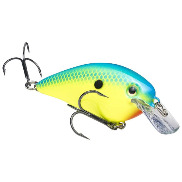 Strike King KVD 1.5 Squarebill Crankbait - Powder Blue Back Chartreuse