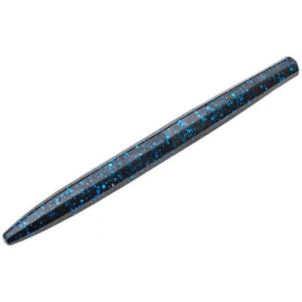 Strike King Perfect Plastic Ocho 4in Softbait - Black Blue Flake