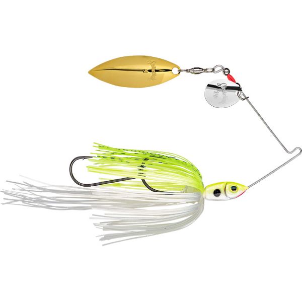 Strike King Premier Plus Spinnerbait - 1/4oz - Chartreuse/White