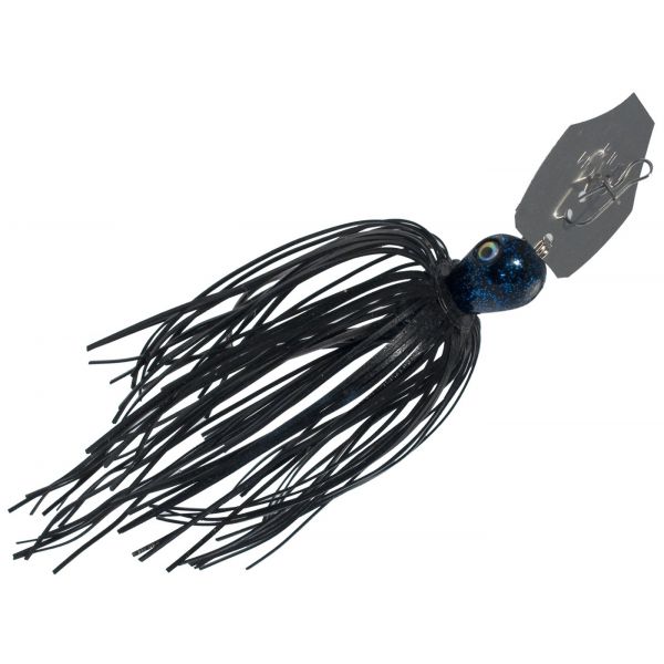 Strike King Pure Poison Bladed Swim Jig - Black Blue - 1/2oz