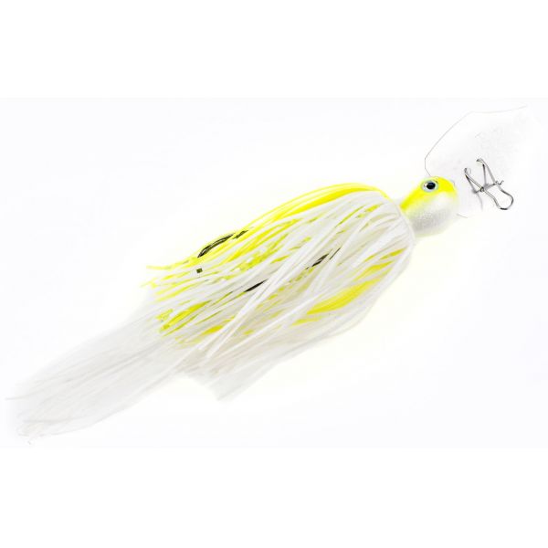 Strike King Pure Poison Bladed Swim Jig - Chartreuse/White - 1/2oz