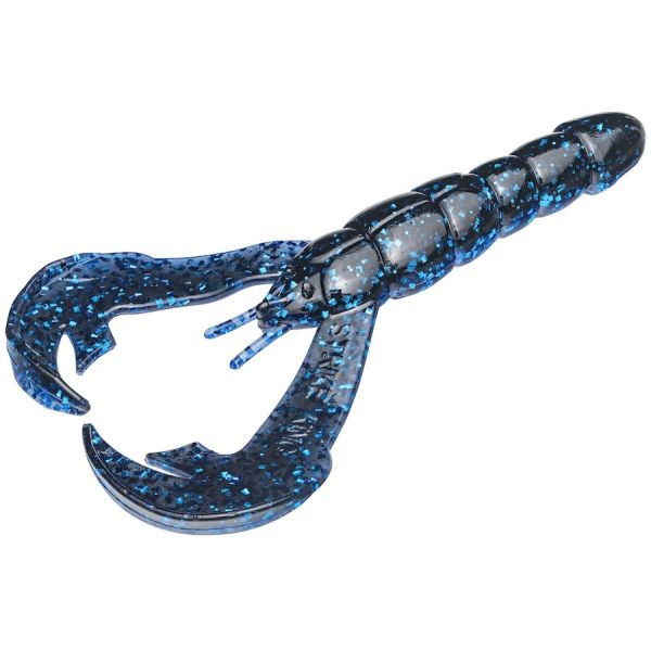 Strike King Rattlin' Rage Craw - 4'' - Blue Bug