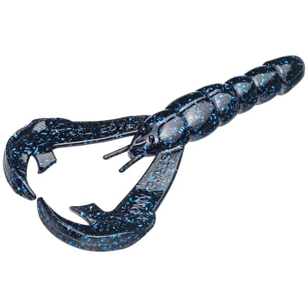 Strike King Rattlin' Rage Craw - 4'' - Black/Blue