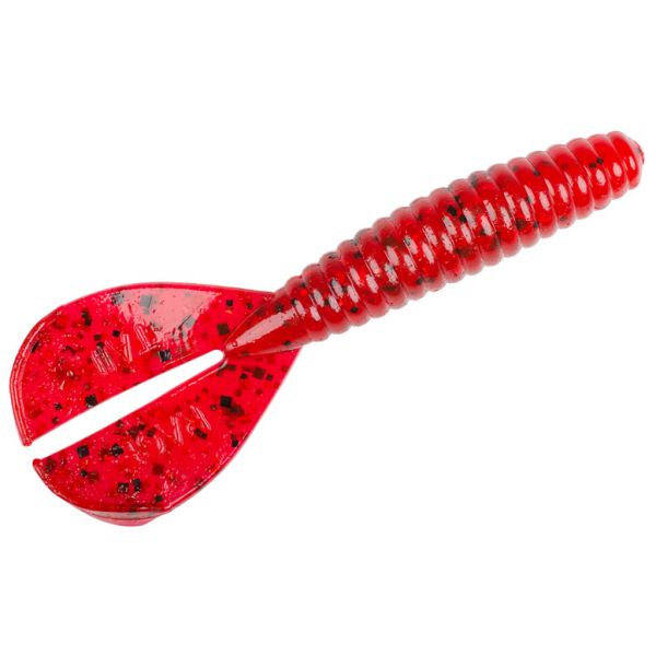 Strike King Rage Twin Tail Menace Grub - Delta Red