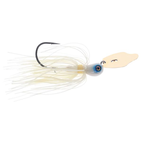 Strike King Thunder Cricket Vibrating Jig - Gold Blade - 1/2oz - Bone