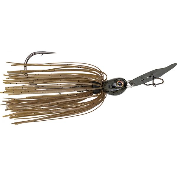 Strike King Thunder Cricket Bladed Jig - 1/2oz - Green Pumpkin