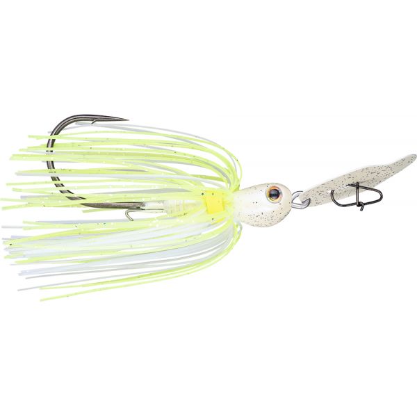 Strike King Thunder Cricket Bladed Jig - 1/2oz - Chart/Blue Glimmer