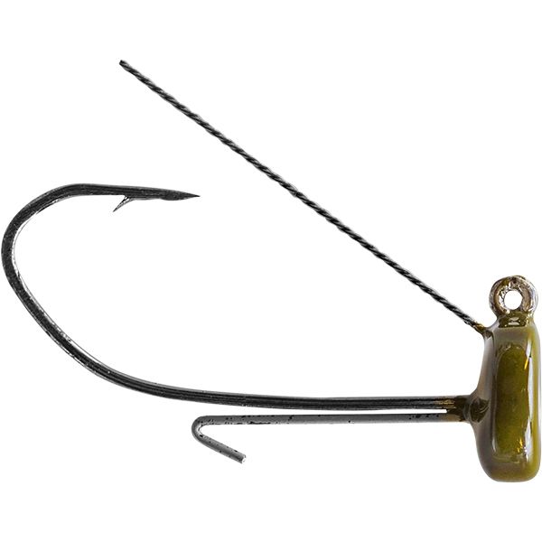 Strike King Tour Grade Weedless Ned Rig Head - 1/16oz - Green Pumpkin