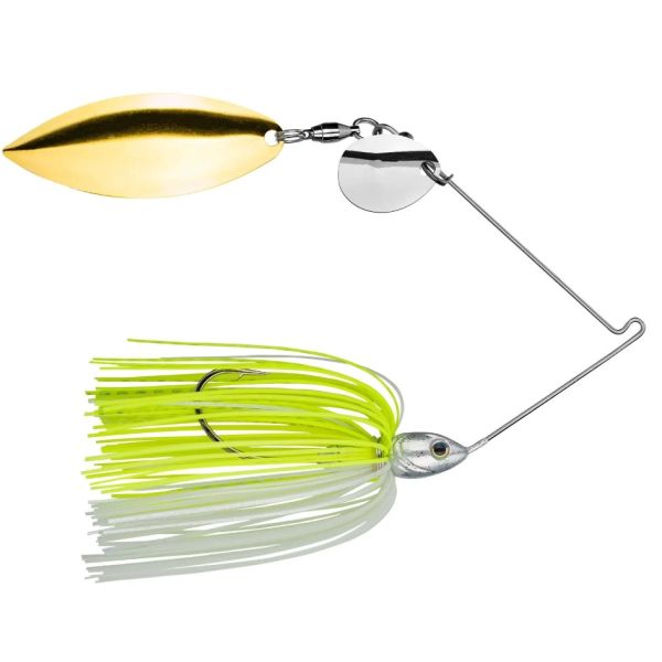 Strike King Tour Grade Colorado/Willow Spinnerbait 3/8oz Chart White