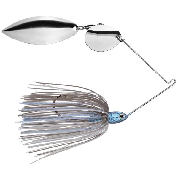 Strike King Tour Grade Colorado/Willow Spinnerbait 3/8oz Blue Glimmer