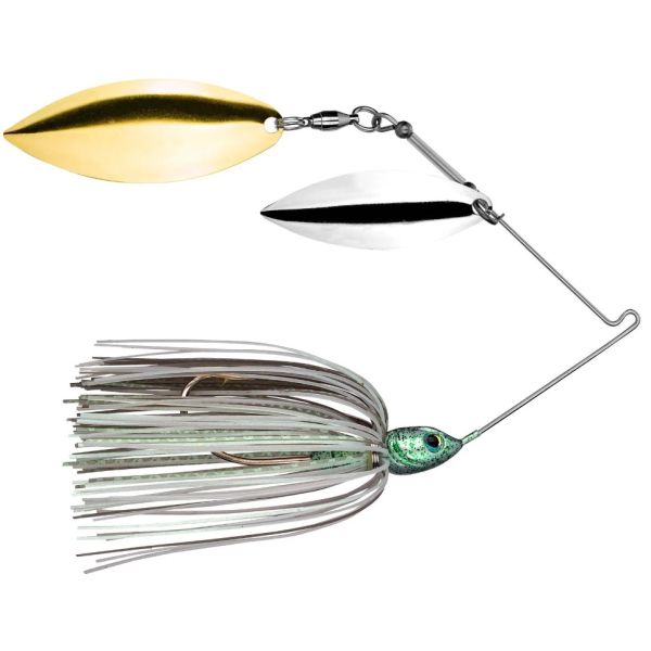 Strike King Tour Grade Colorado/Willow Spinnerbait 3/8oz Green Glimmer