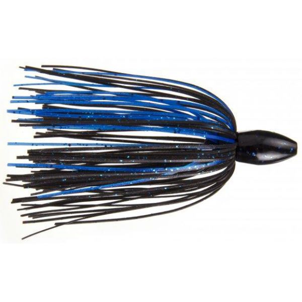 Strike King Tour Grade Slither Rig - 1oz - Black Blue Flake